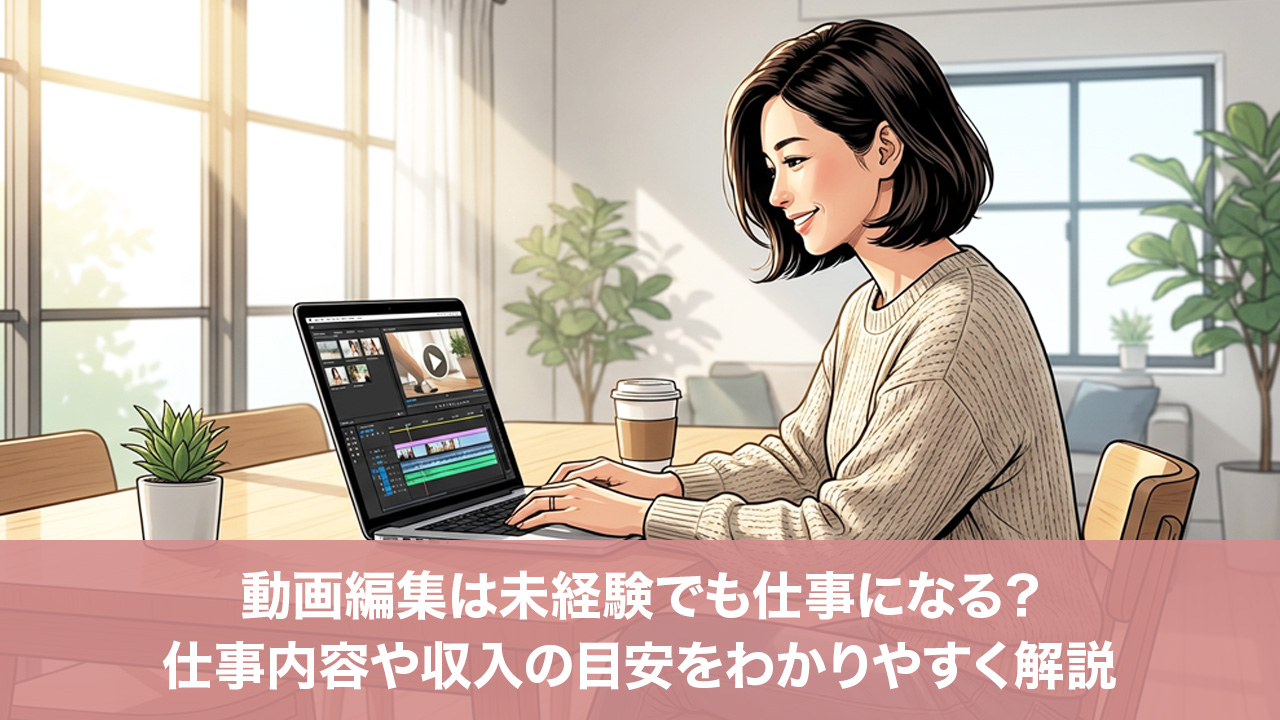 動画編集は未経験でも仕事になる?仕事内容や収入の目安をわかりやすく解説