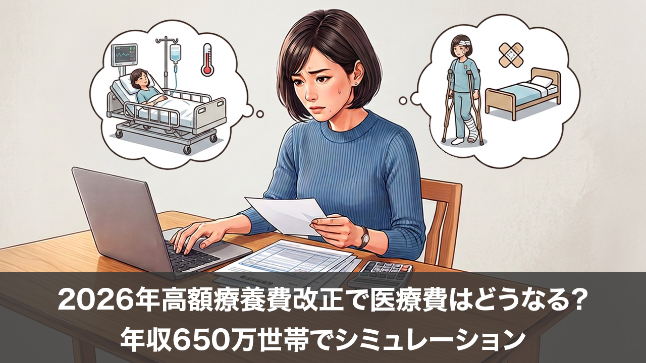 2026年高額療養費改正で医療費はどうなる？年収650万世帯でシミュレーション